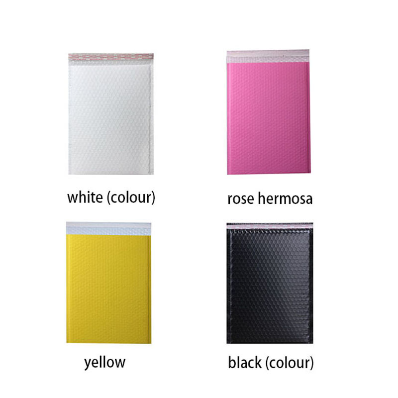 Custom Printed Plastic Packaging Bubble EnvelopesPink Rose Gold Bubble Poly Mailer Bag